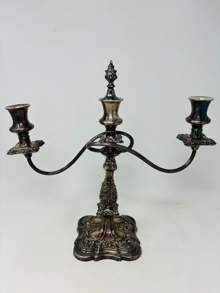 Vintage Ornate 3 Light Candelabra