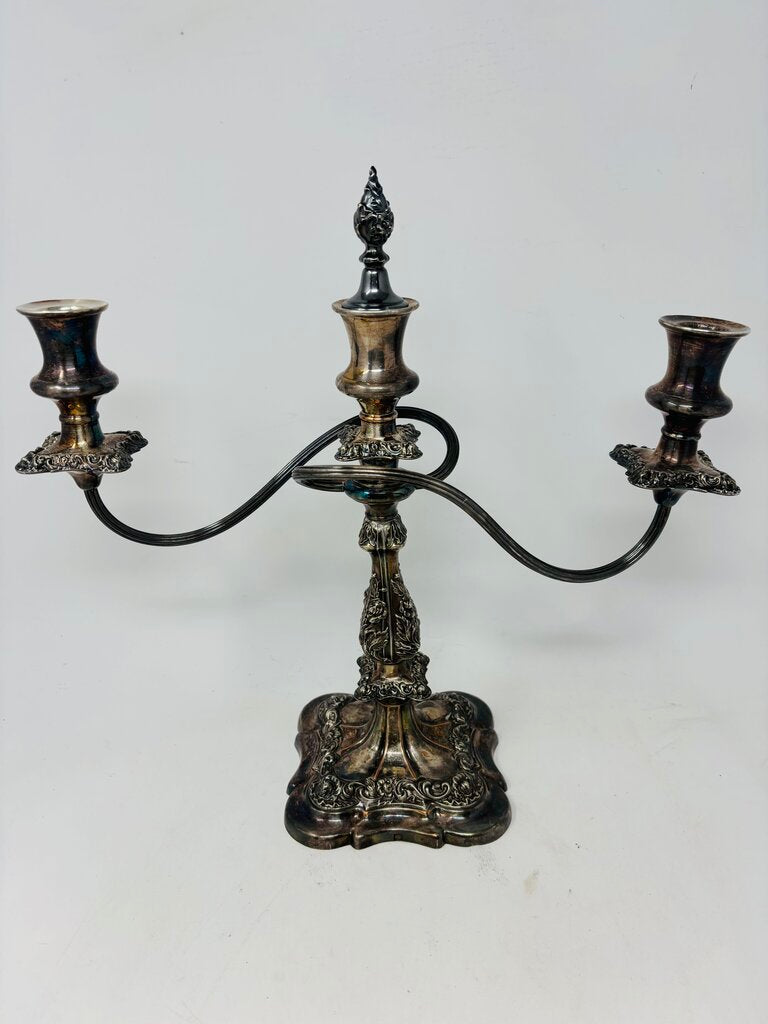 Vintage Ornate 3 Light Candelabra