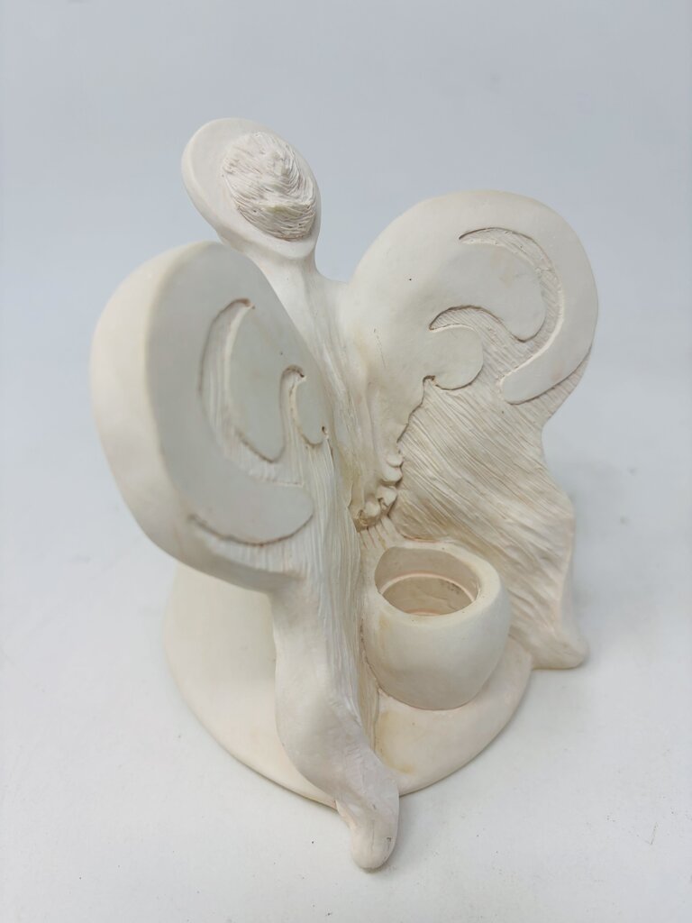 Angel with Dove Candle Holder