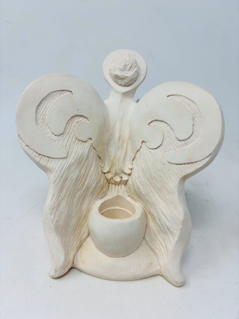 Angel with Dove Candle Holder