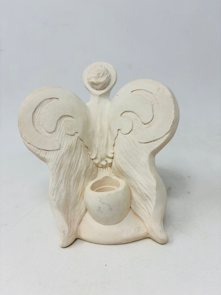 Angel with Dove Candle Holder