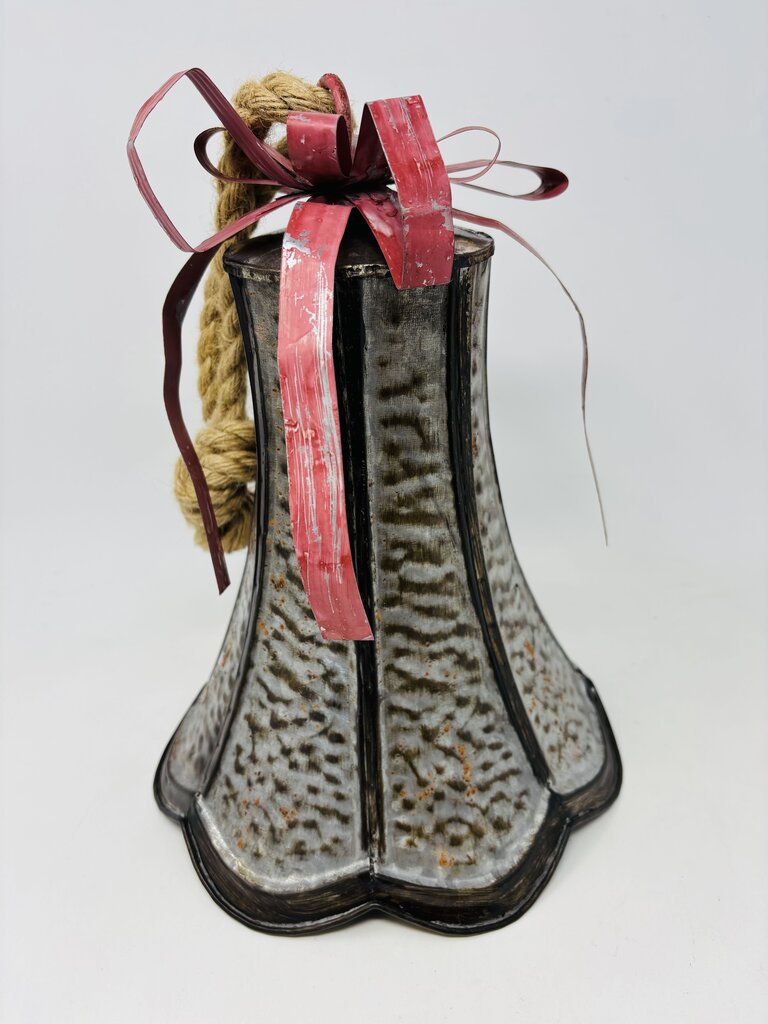 Red/Silver Metal Bell with Bow