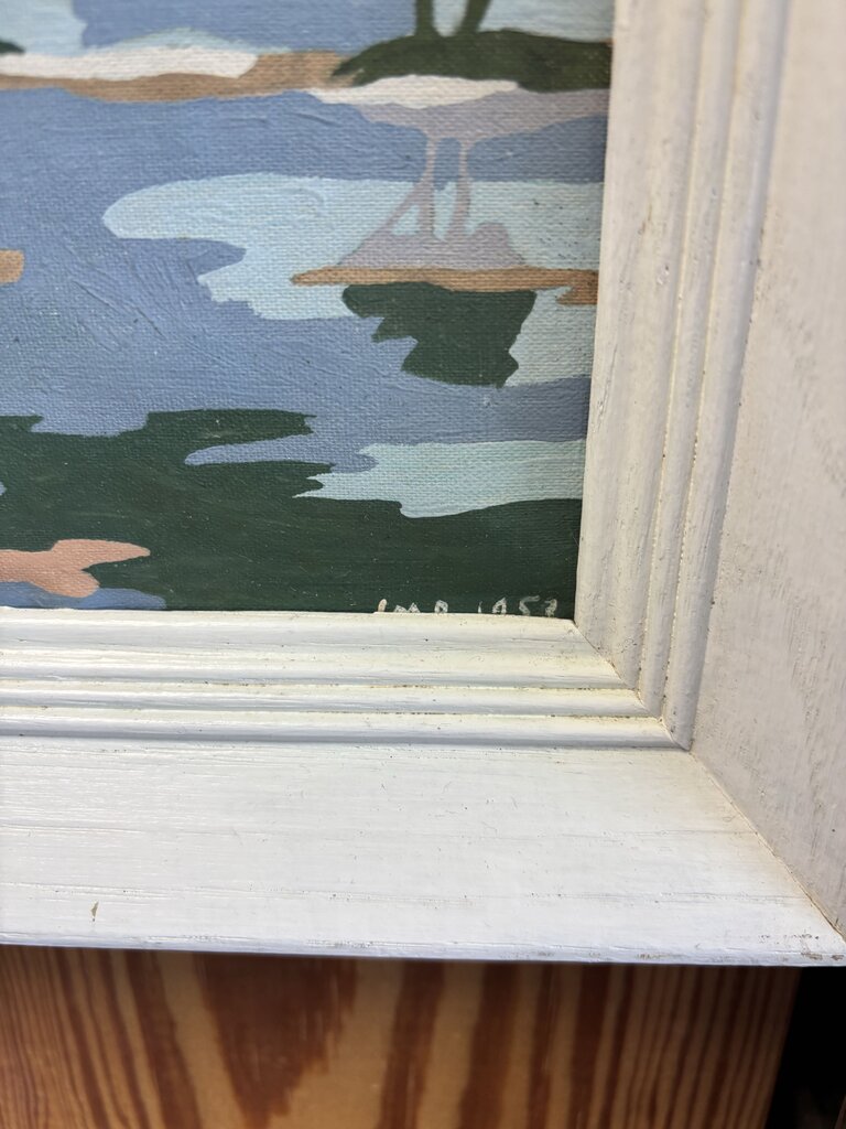 Vintage Style Paint-By-Number Horses By River