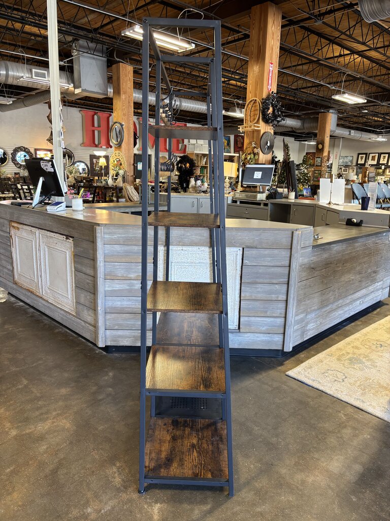 Wood Metal 5 in 1 Hall Tree with Bench