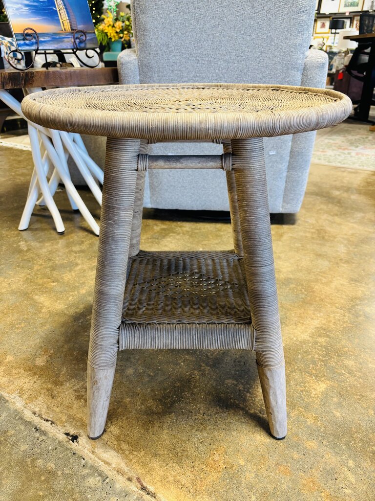 Wicker Rattan Side Table