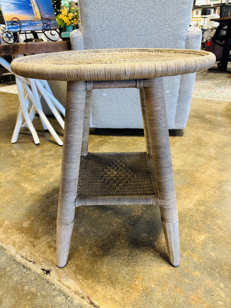Wicker Rattan Side Table