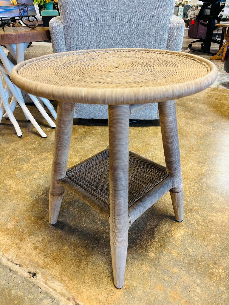 Wicker Rattan Side Table
