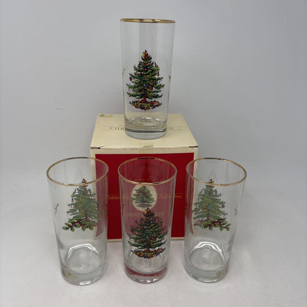 SPODE Highball Glasses in Box