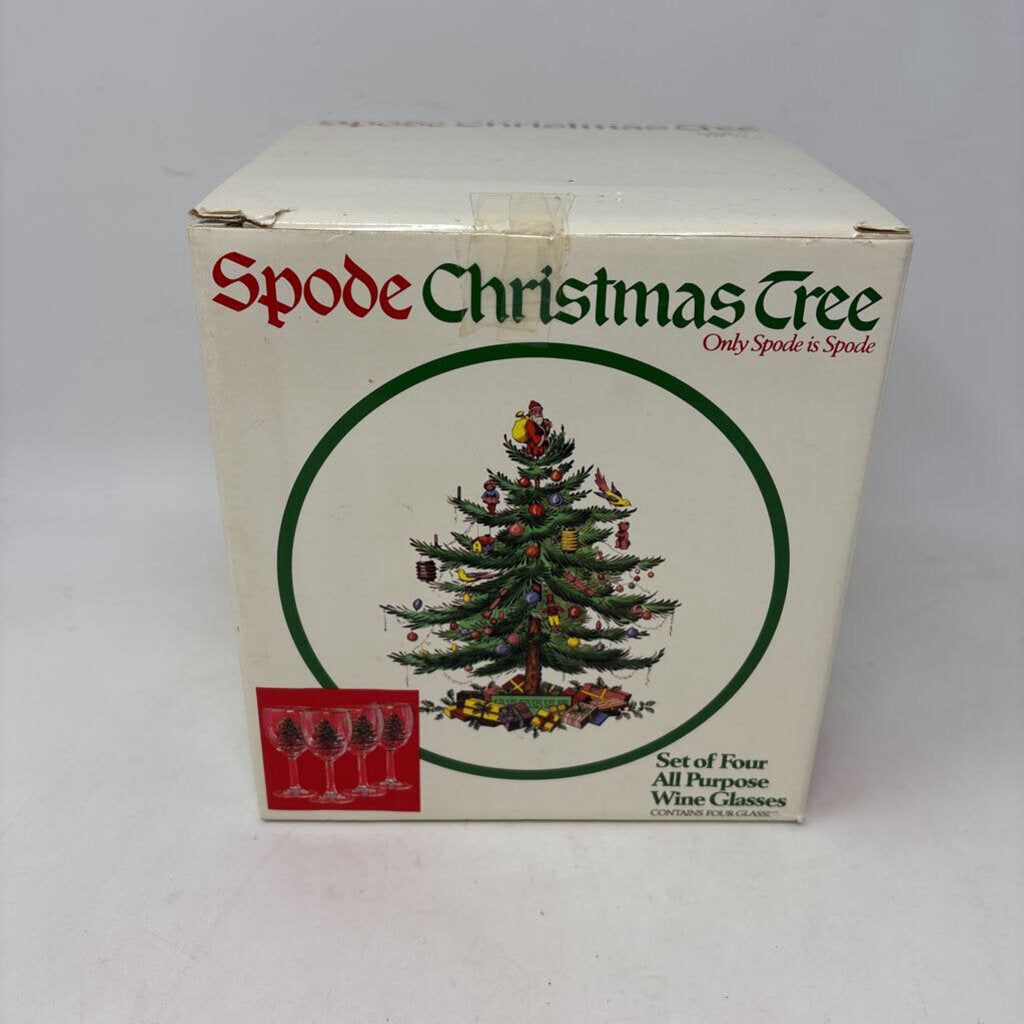 SPODE All Purpose Wine Glasses in Box