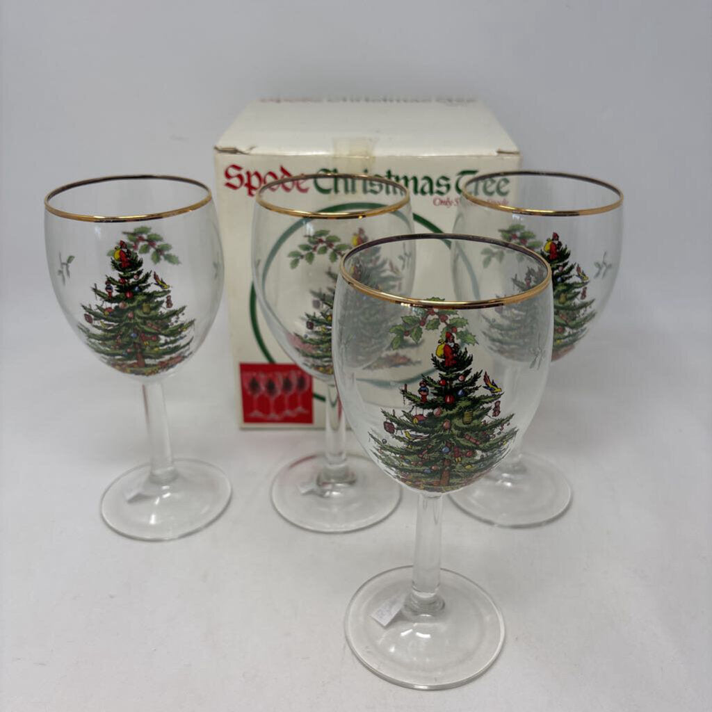 SPODE All Purpose Wine Glasses in Box