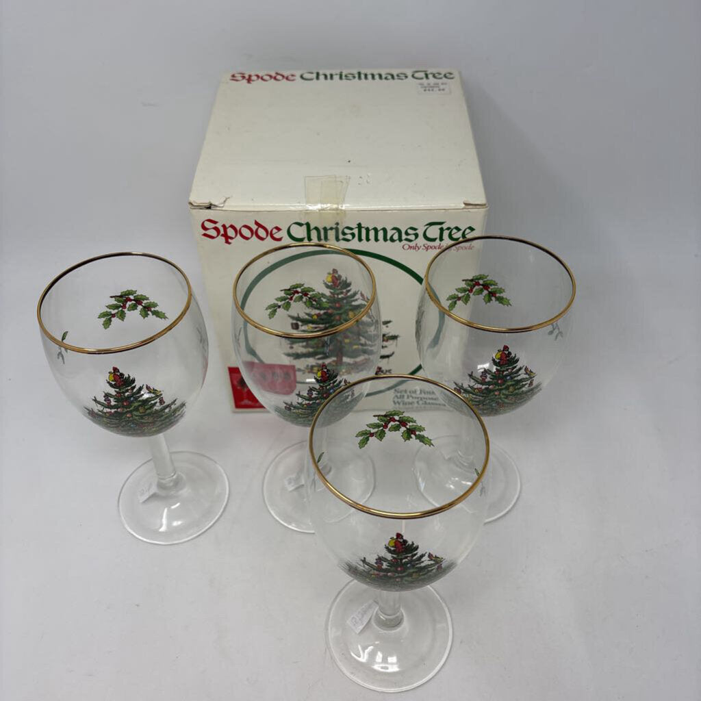 SPODE All Purpose Wine Glasses in Box