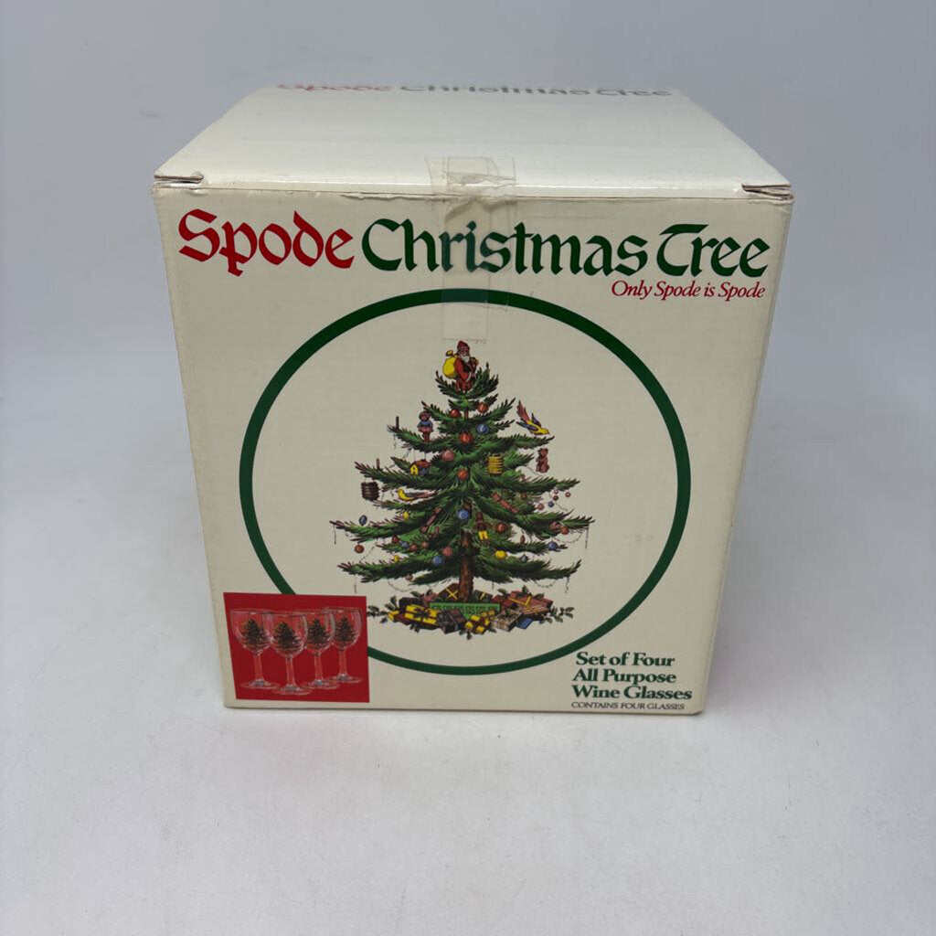 SPODE All Purpose Wine Glasses in Box