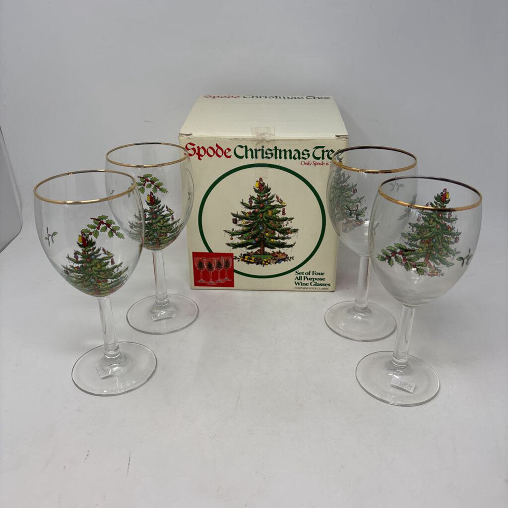 SPODE All Purpose Wine Glasses in Box
