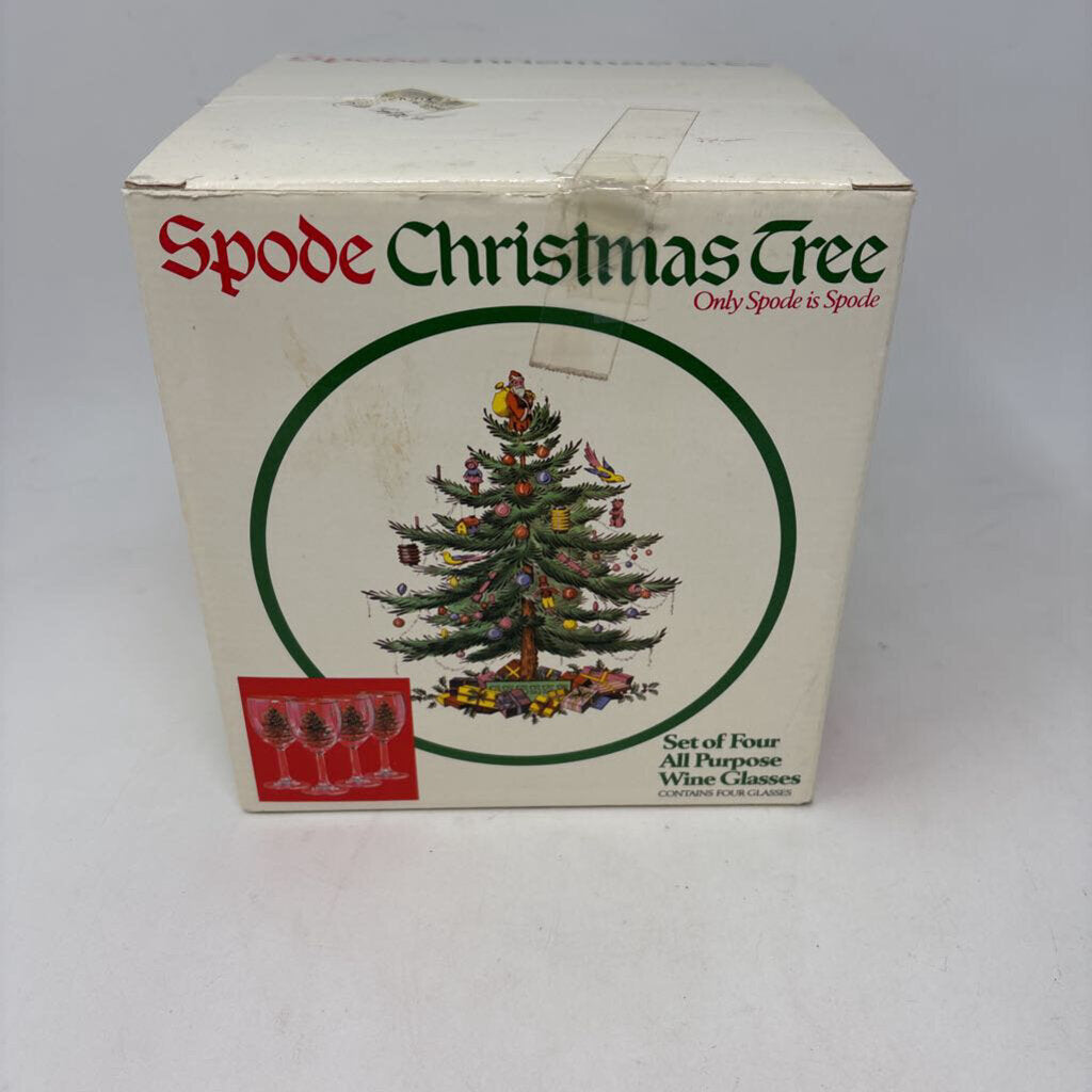 SPODE All Purpose Wine Glasses in Box