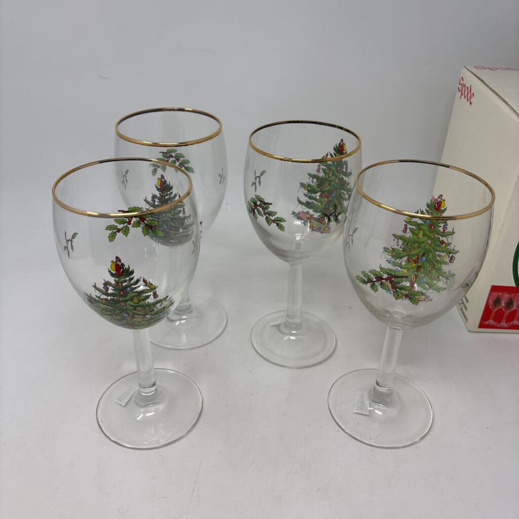 SPODE All Purpose Wine Glasses in Box