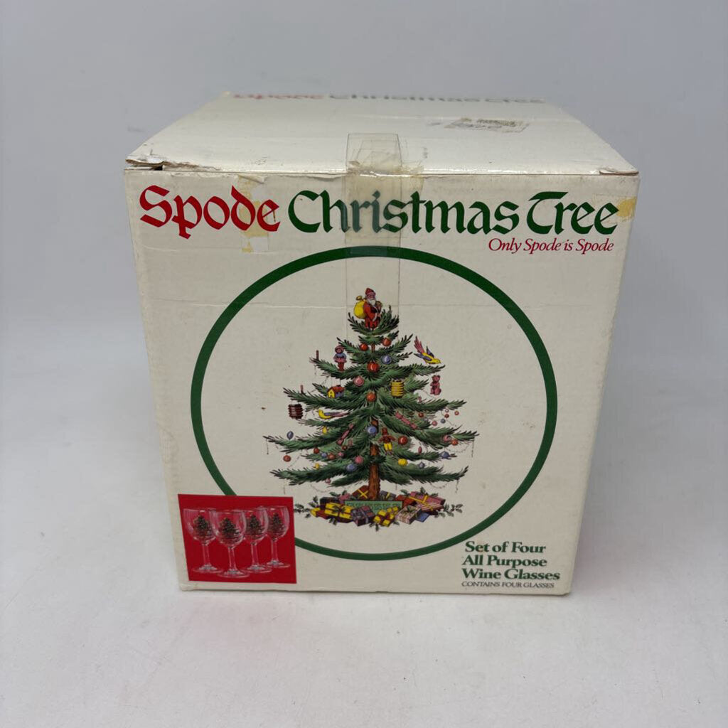 SPODE All Purpose Wine Glasses in Box