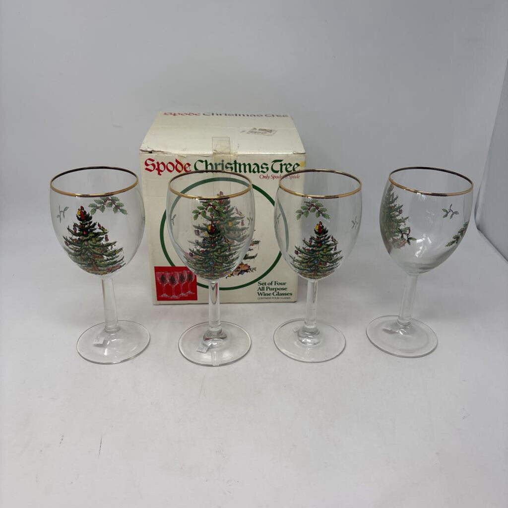 SPODE All Purpose Wine Glasses in Box