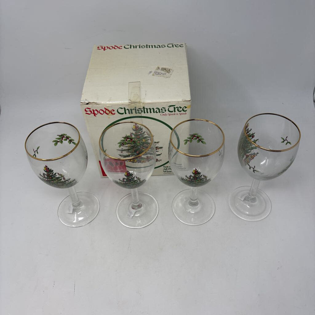 SPODE All Purpose Wine Glasses in Box
