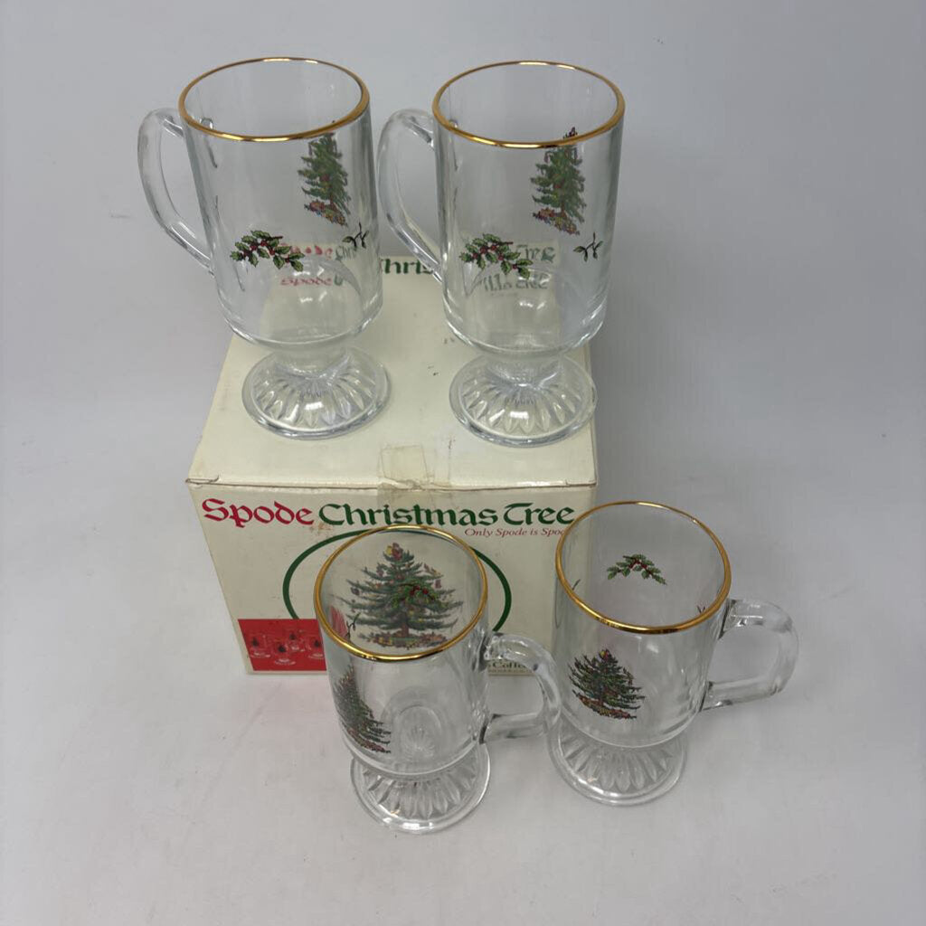 SPODE Irish Coffee Mugs in Box