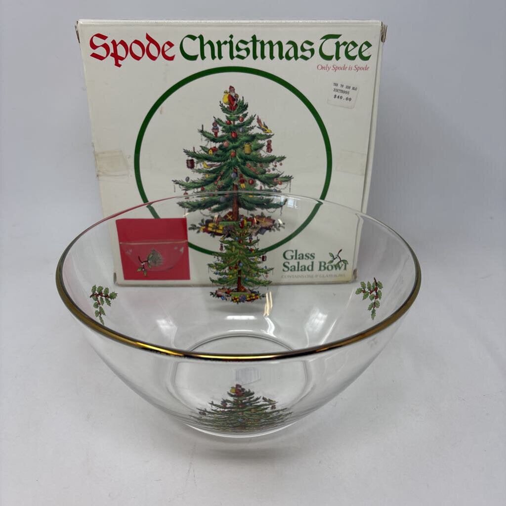 Spode Glass Salad Bowl
