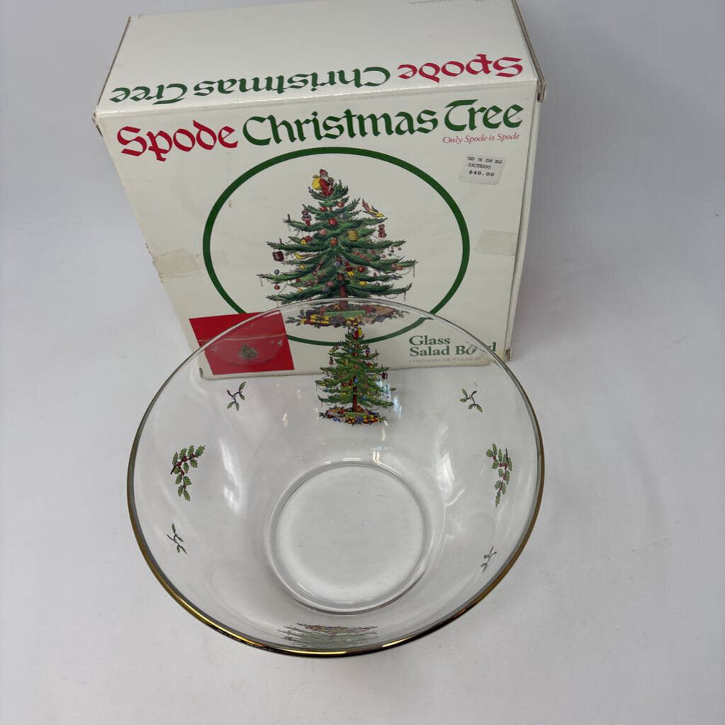 Spode Glass Salad Bowl