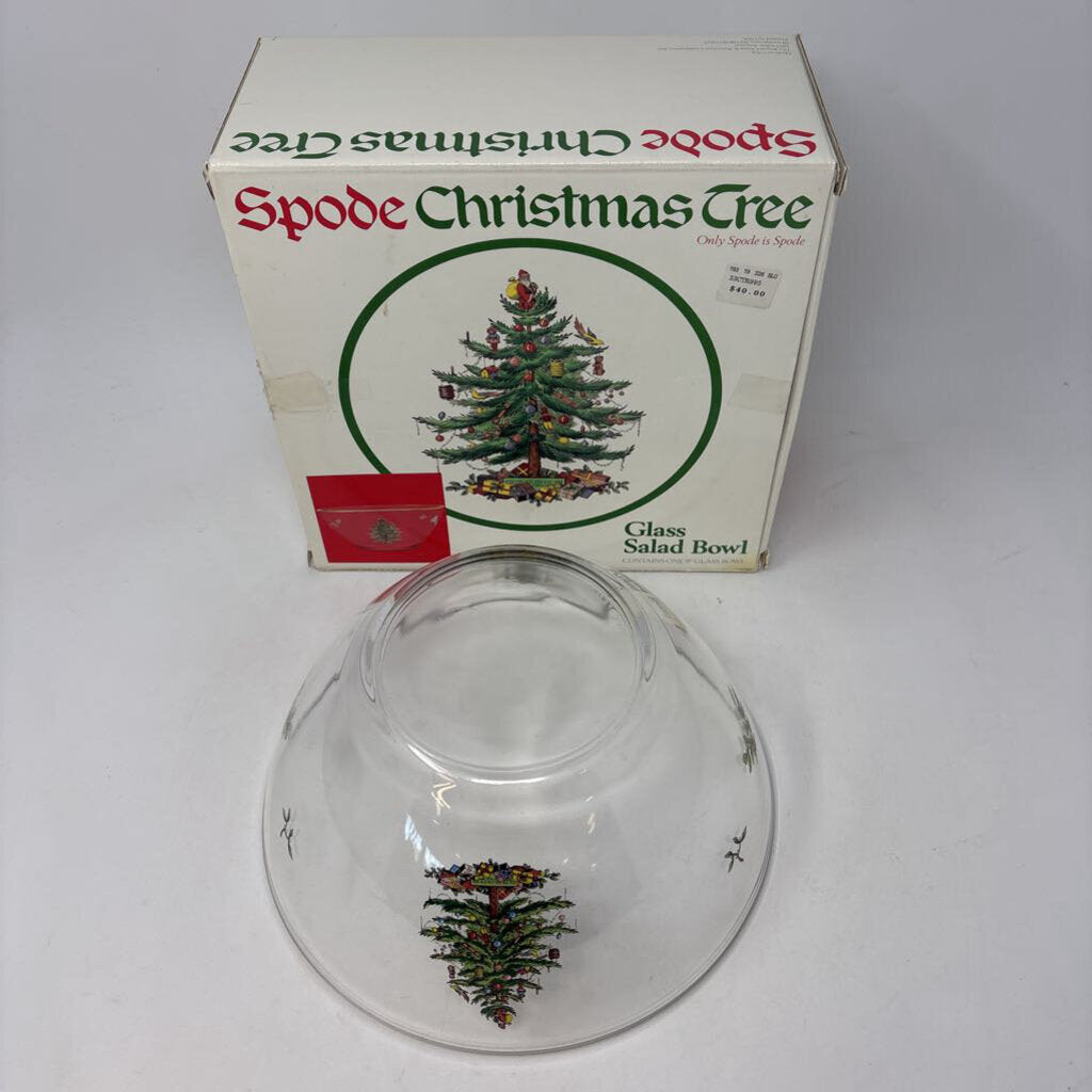 Spode Glass Salad Bowl