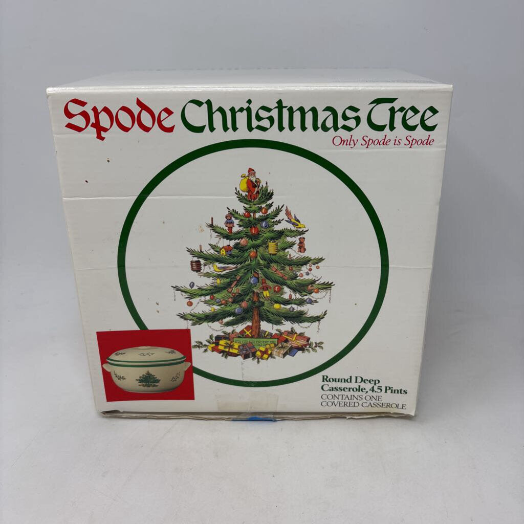 SPODE Round Deep Casserole in Box