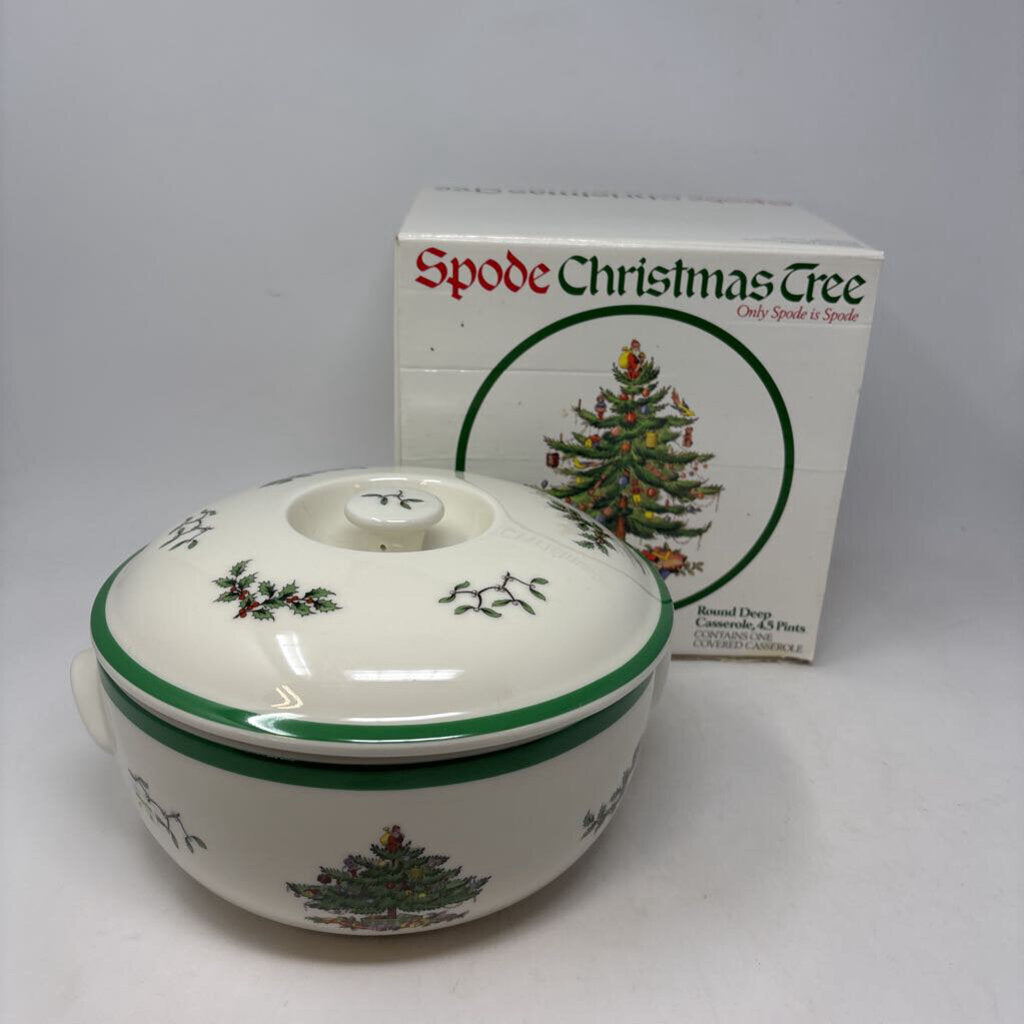 SPODE Round Deep Casserole in Box