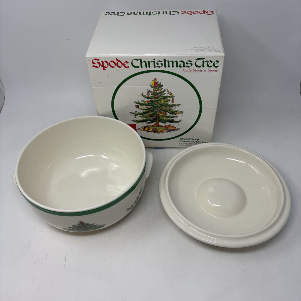 SPODE Round Deep Casserole in Box
