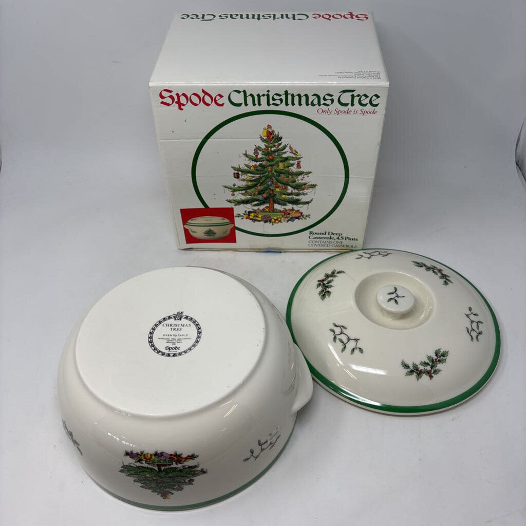 SPODE Round Deep Casserole in Box
