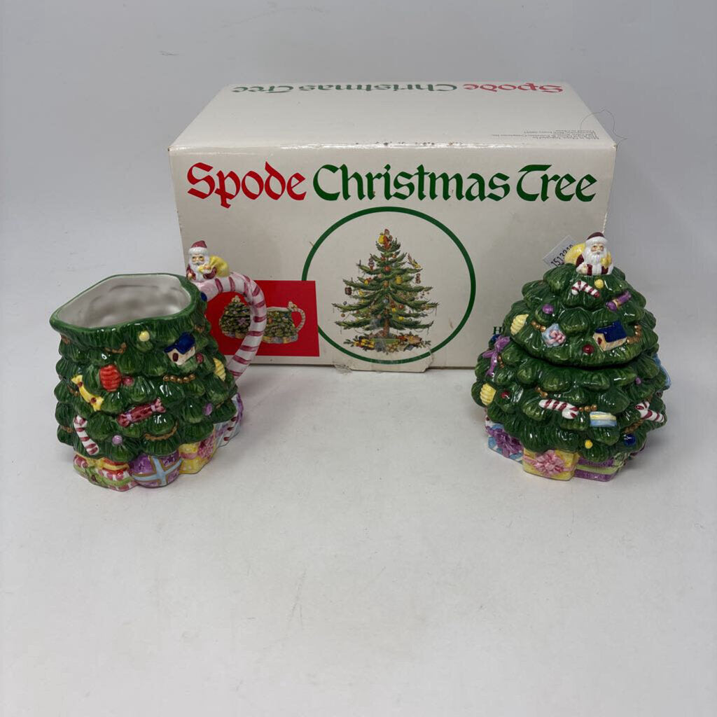 SPODE Creamer & Sugar Set in Box
