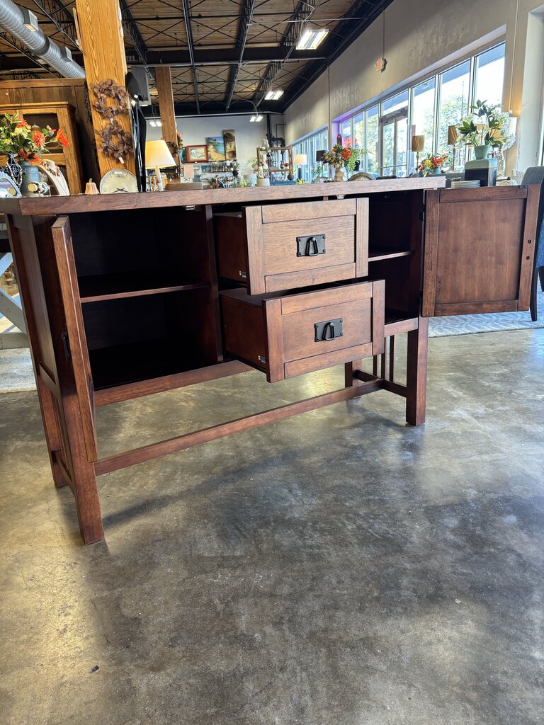 Mission Style Sideboard 54 X 18 x 36.5