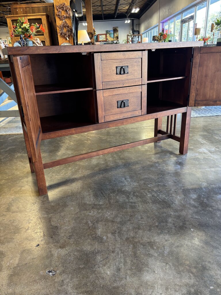 Mission Style Sideboard 54 X 18 x 36.5