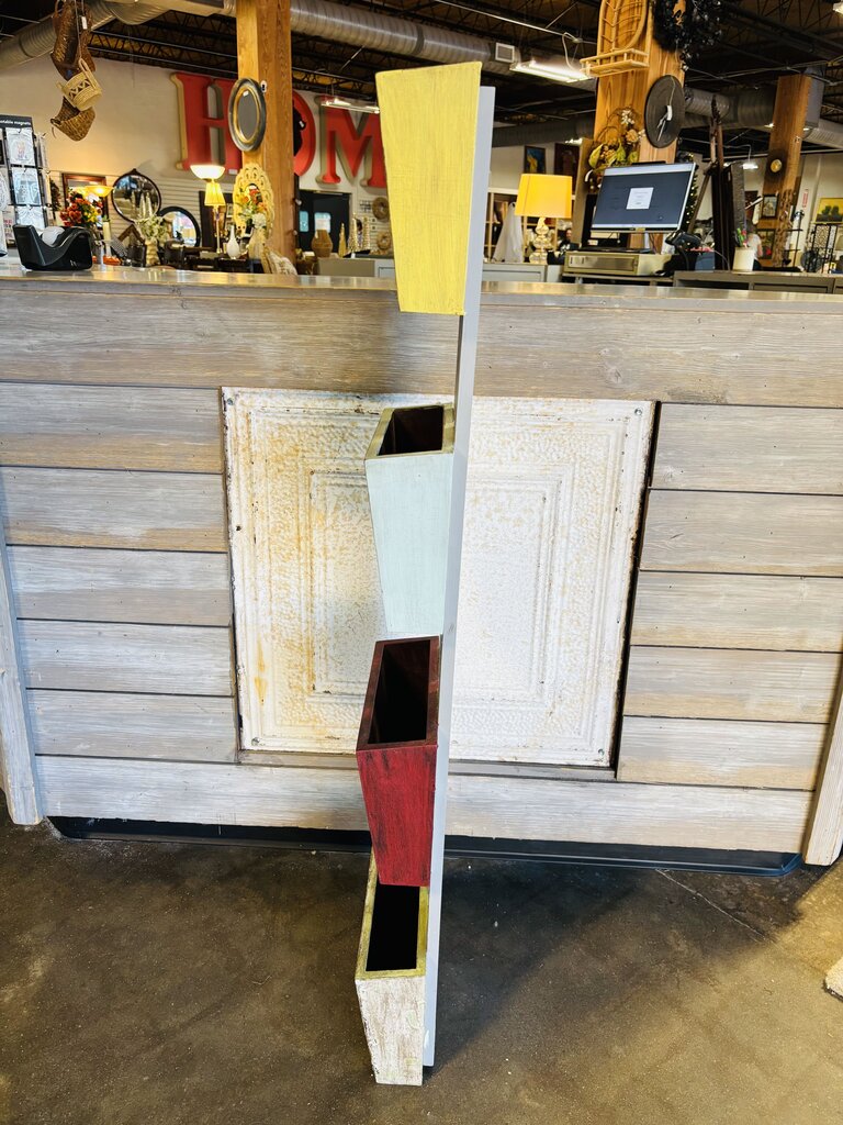 Painted 4 Tier Magazine Organizer Rack