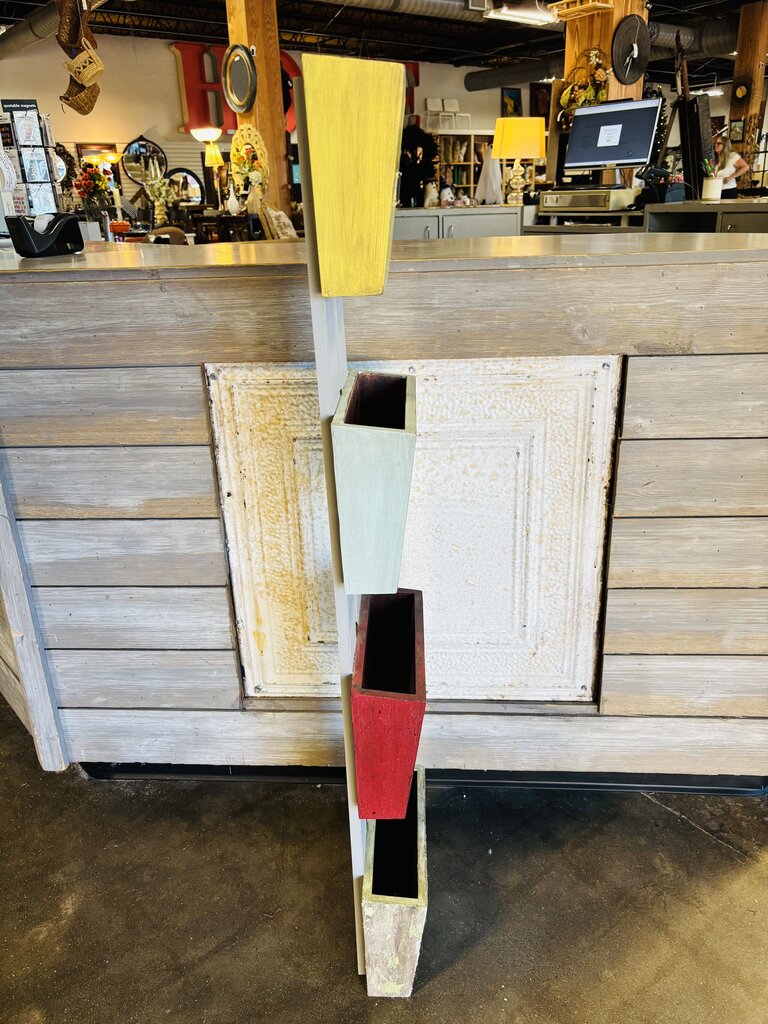 Painted 4 Tier Magazine Organizer Rack