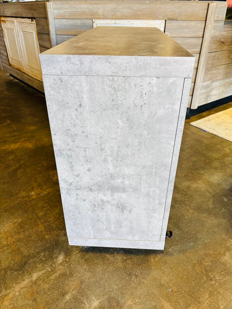 Rolling Sideboard Bar & Wine Rack