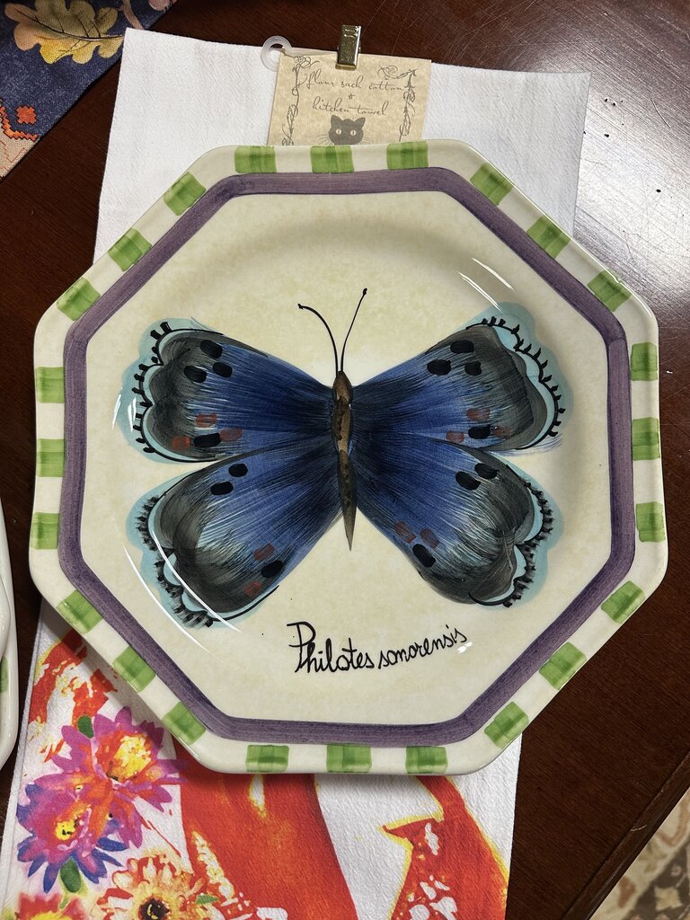 Set 4 Butterfly Plates
