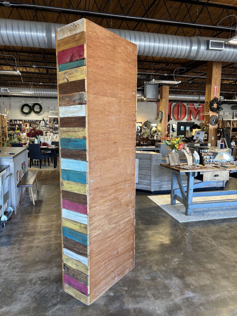 Rustic Wood Bookcase 29.5 X 13.75 X 94