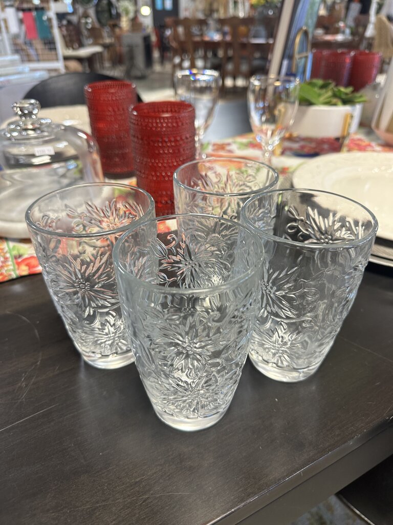 Set 4 Princess Water Glasses