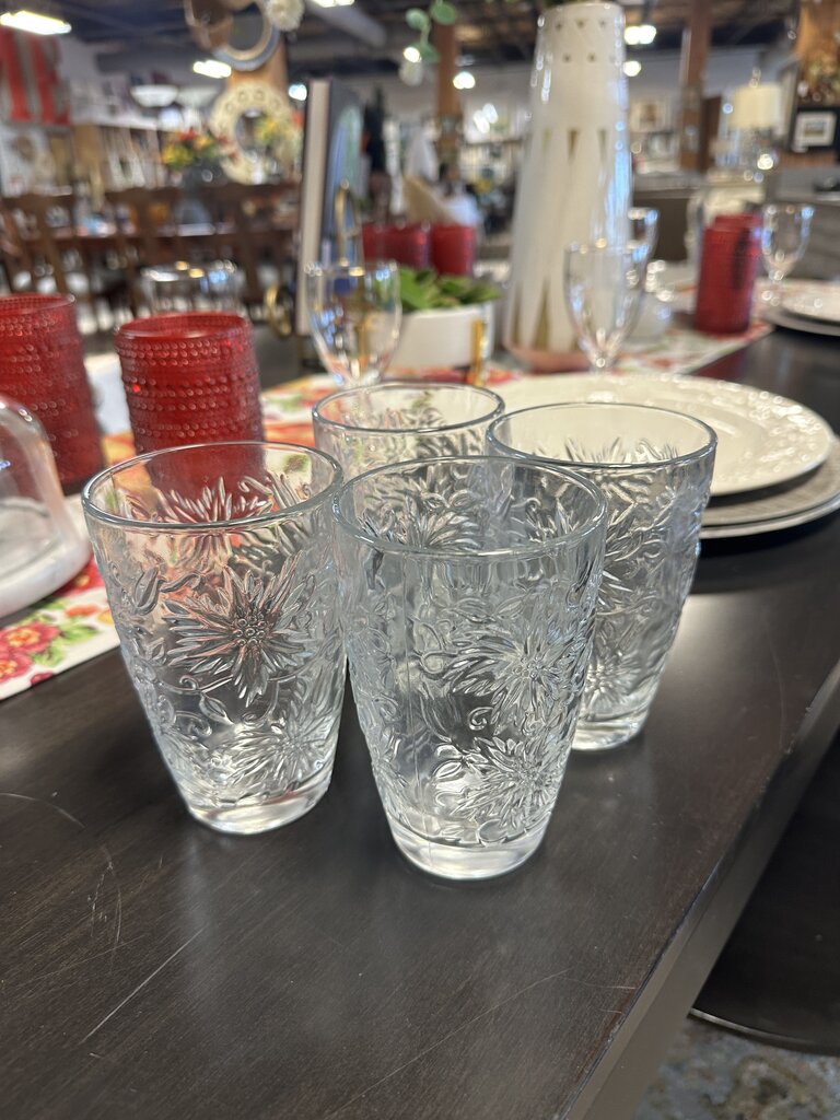 Set 4 Princess Water Glasses
