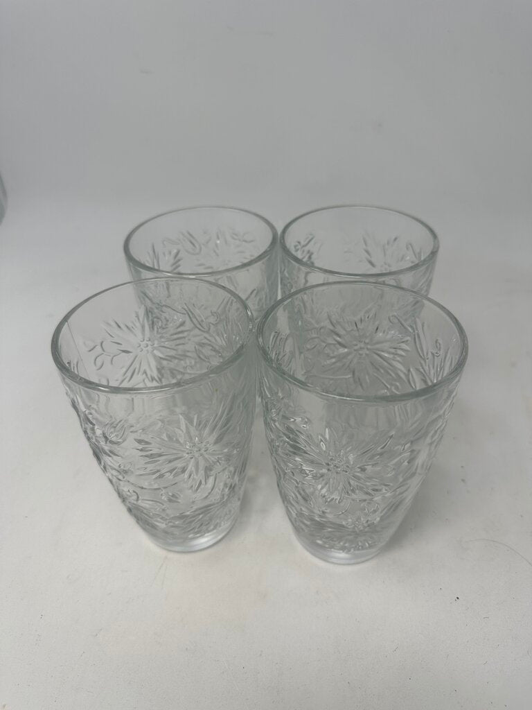 Set 4 Princess Water Glasses