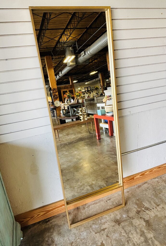 Leaning Floor Mirror with Open Base 24 X 72 X 4