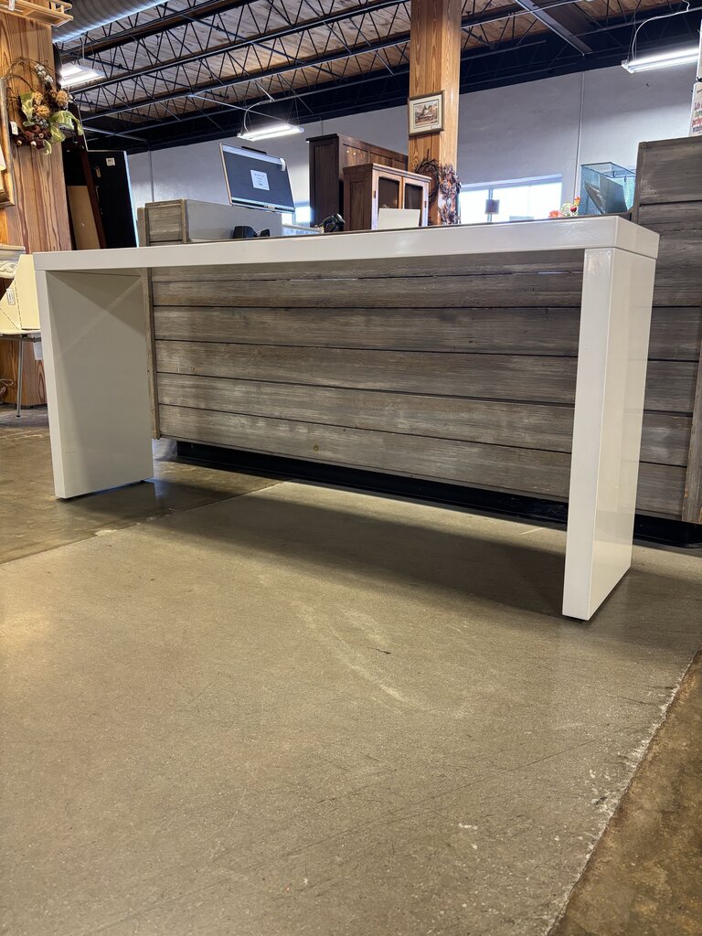 Lacquer Modern Rolling Console Table 66 X 14.25 X 29.5