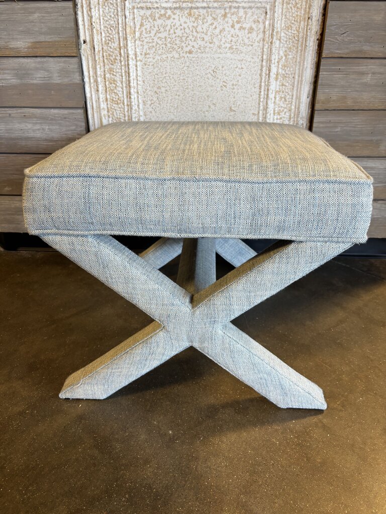 X Base Upholstered Stool/Ottoman