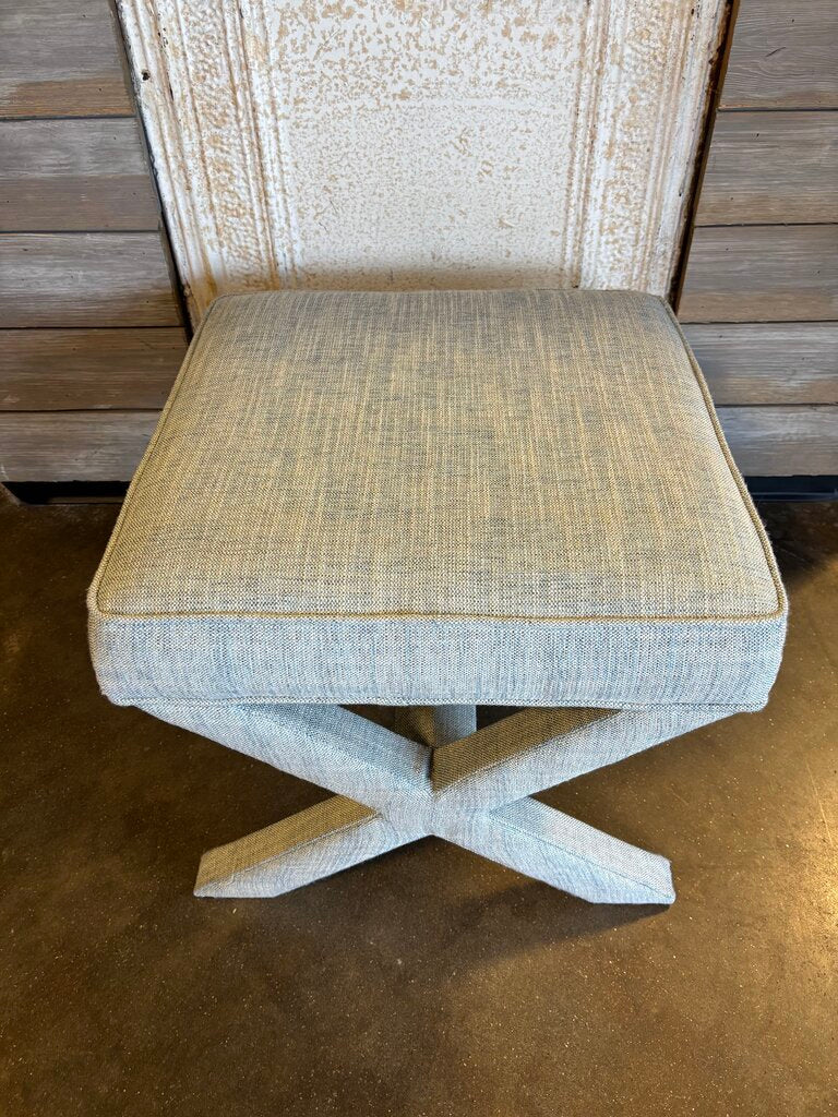 X Base Upholstered Stool/Ottoman