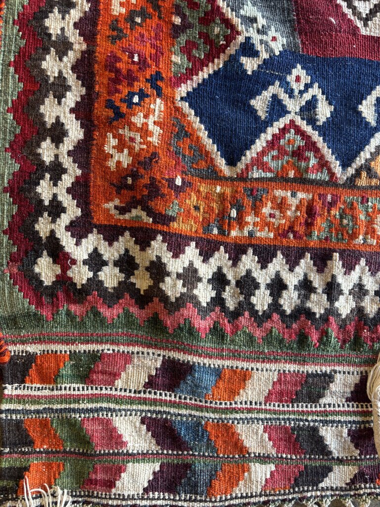 Ahar Iran Hand Woven Wool Runner 3.9 X 7.11