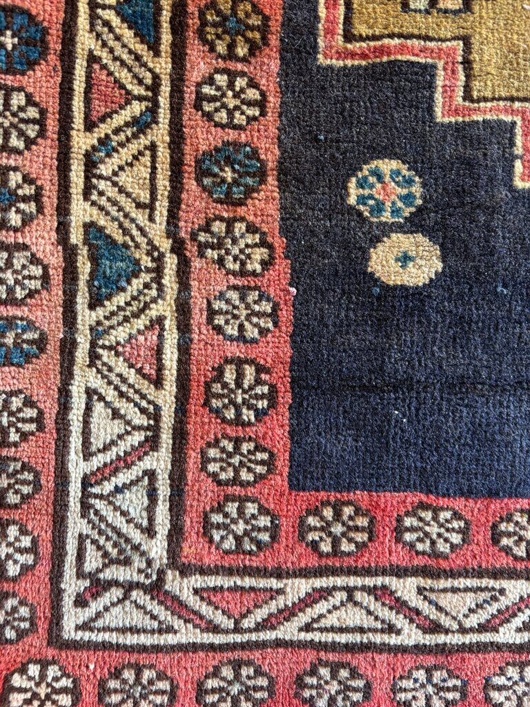 Ahar Iran Hand Woven Wool Runner 3.9 X 7.11