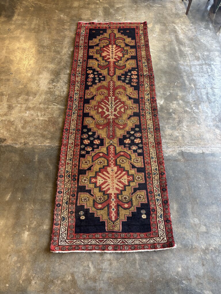 Ahar Iran Hand Woven Wool Runner 3.9 X 7.11