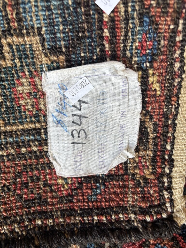 Kurdish Iran Hand Woven Runner 3.6 X 10