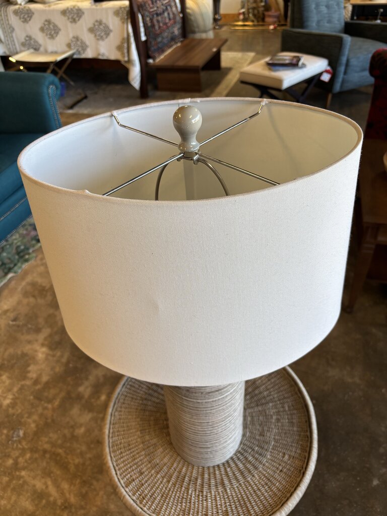 Ribbed Resin Base Lamp